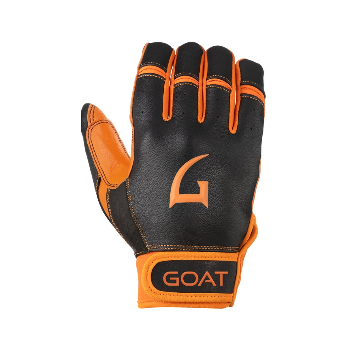 Origin Series Short Cuff Black and Orange Batting Gloves