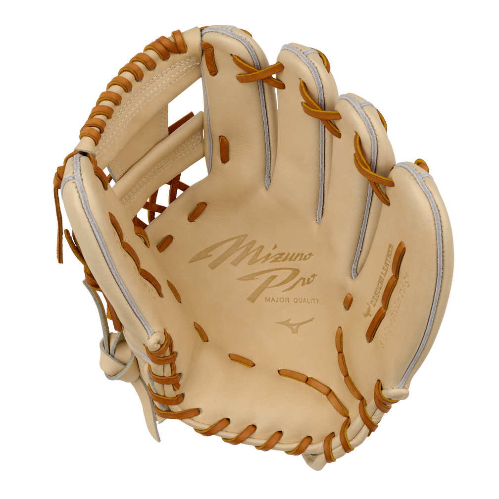 Mizuno Pro, Premium Infielder Baseball Glove, 11.5", Shallow Pocket, Deep 3 N Web