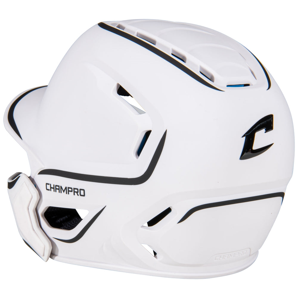 Batting Helmet with Jaw Guard - Two Tone Matte