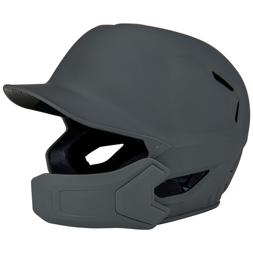 Batting Helmet with Jaw Guard - Matte