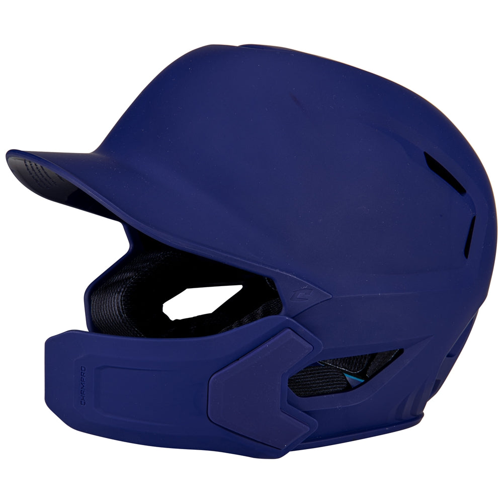 Batting Helmet with Jaw Guard - Matte