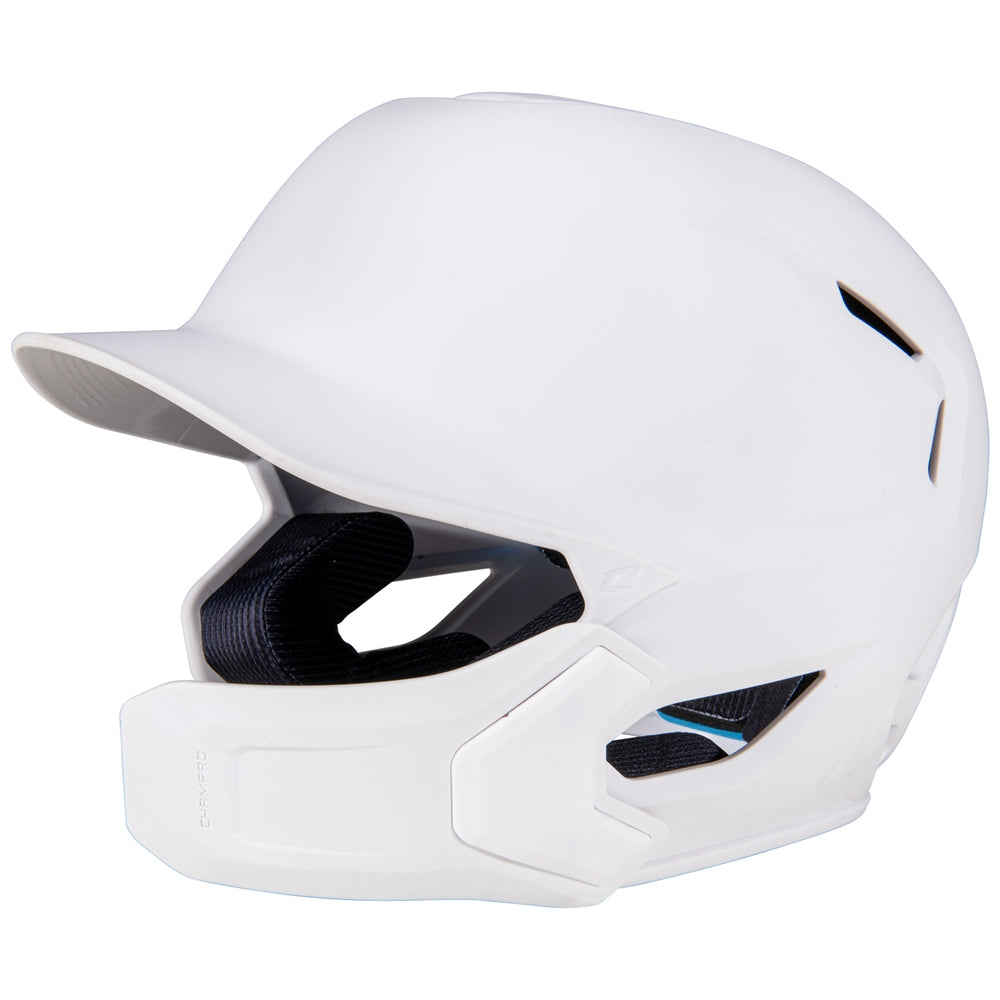 Batting Helmet with Jaw Guard - Matte