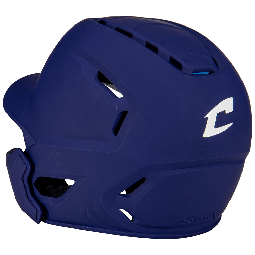Batting Helmet with Jaw Guard - Matte