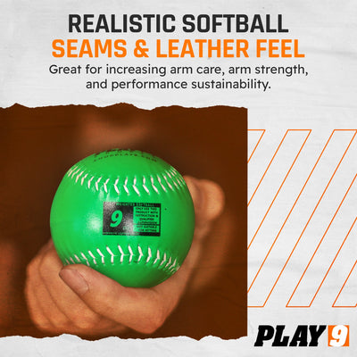 12" Softball Leather Weighted Balls