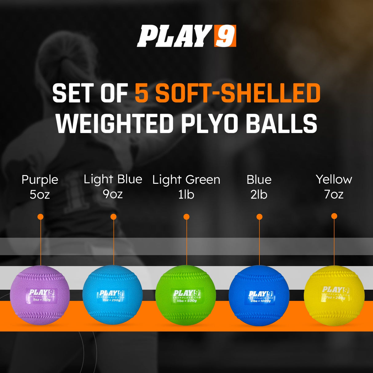 Softball Plyo Ball Pitching Set