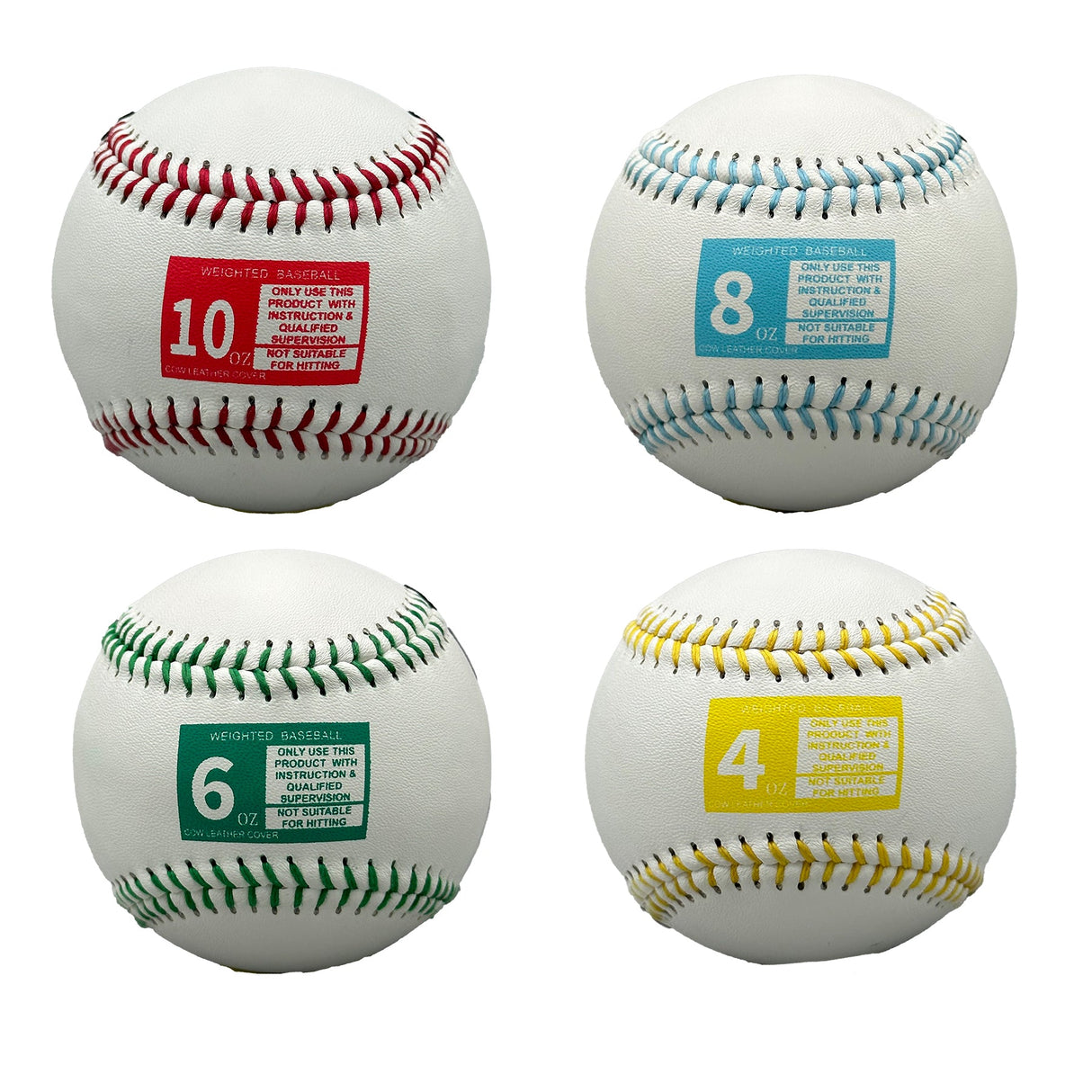 Baseball Leather Weighted Ball Set