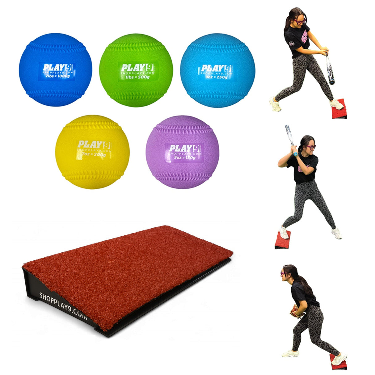 Softball Plyo Ball Pitching Set
