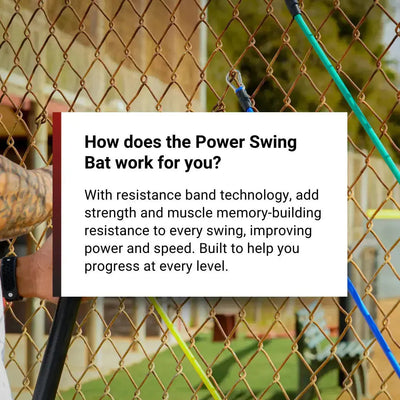 Power Swing Pro Bundle - Baseball & Softball Swing Trainer - 2 Attachment Points - Includes 4 Week Bat Speed Accelerator Program