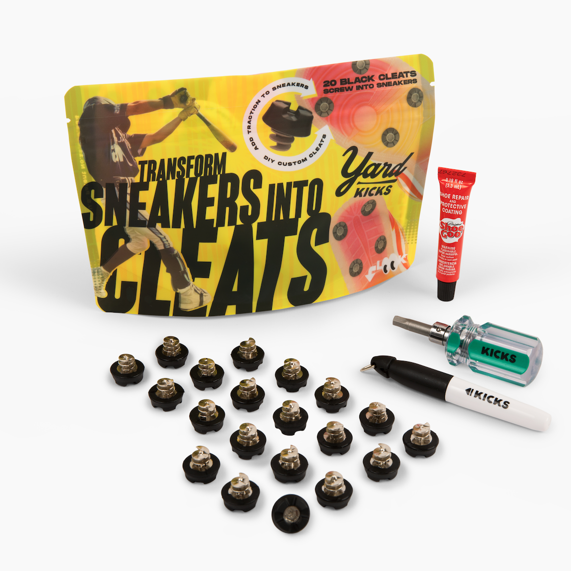 YARDKICKS® Baseball Cleat Traction Kit Version 3 MOLDED