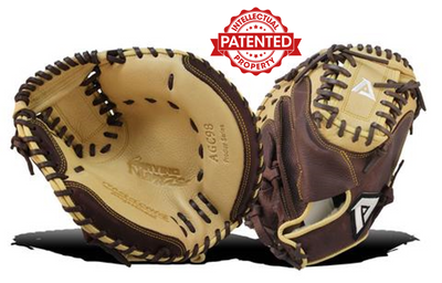 Akadema Prodigy Series catcher’s mitt in beige and brown