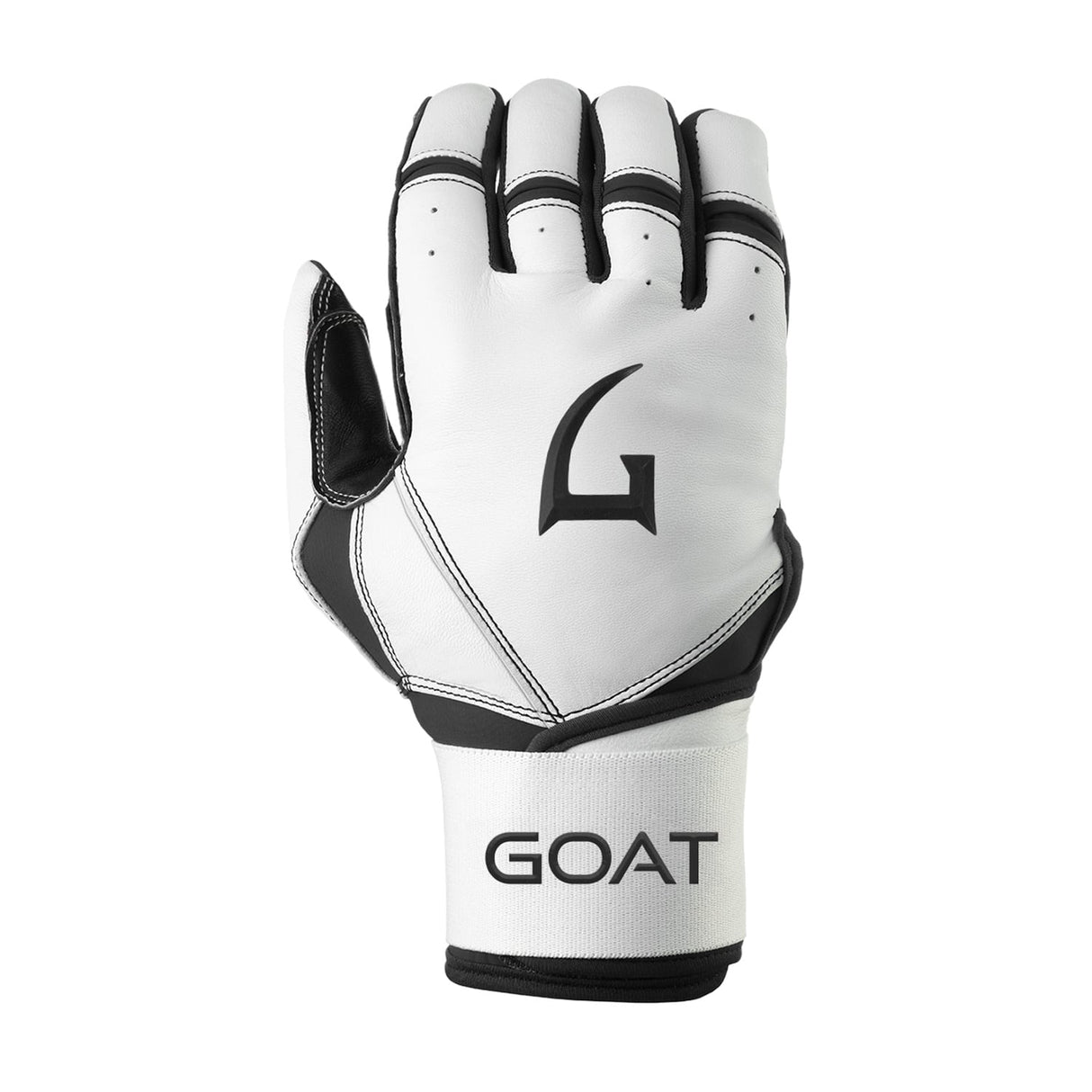 Origin Series Long Cuff White and Black Batting Gloves