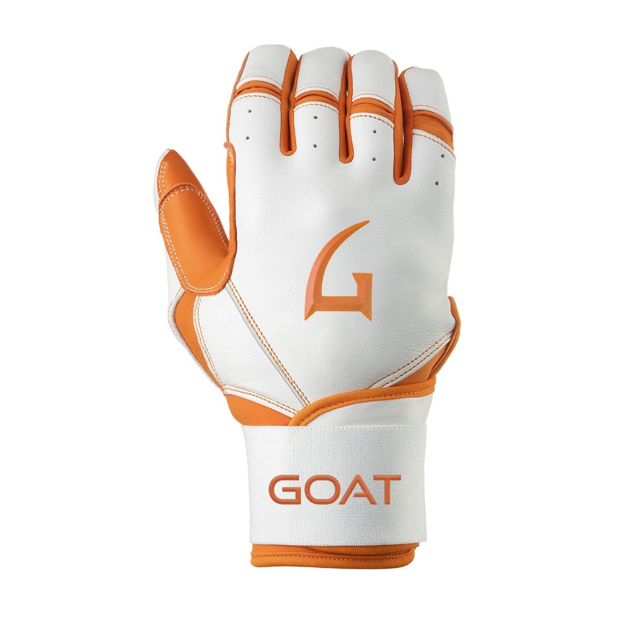 Origin Series Long Cuff White and Orange Batting Gloves