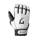 Origin Series Short Cuff White and Black Batting Gloves