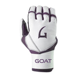 Origin Series Long Cuff White and Purple Batting Gloves