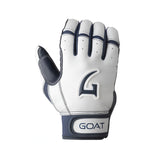 Origin Series Short Cuff White and Navy Blue Batting Gloves