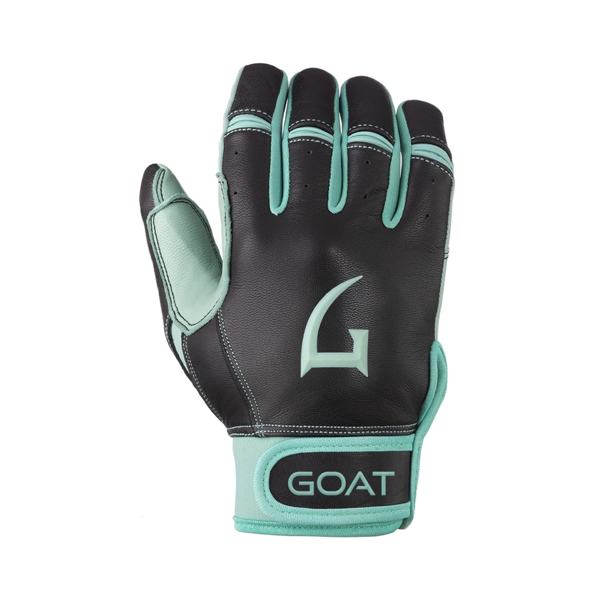 Origin Series Short Cuff Black and Mint Batting Gloves