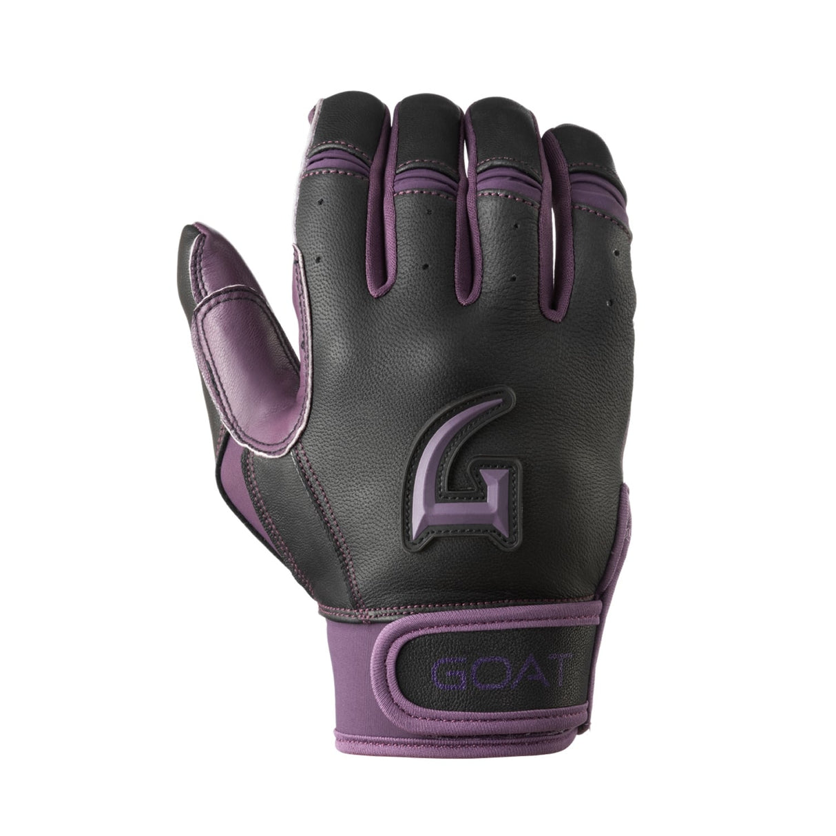 Origin Series Short Cuff Black and Purple Batting Gloves