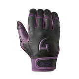 Origin Series Short Cuff Black and Purple Batting Gloves