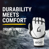 Origin Series Long Cuff White and Black Batting Gloves