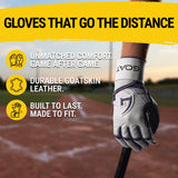 Origin Series Long Cuff White and Purple Batting Gloves