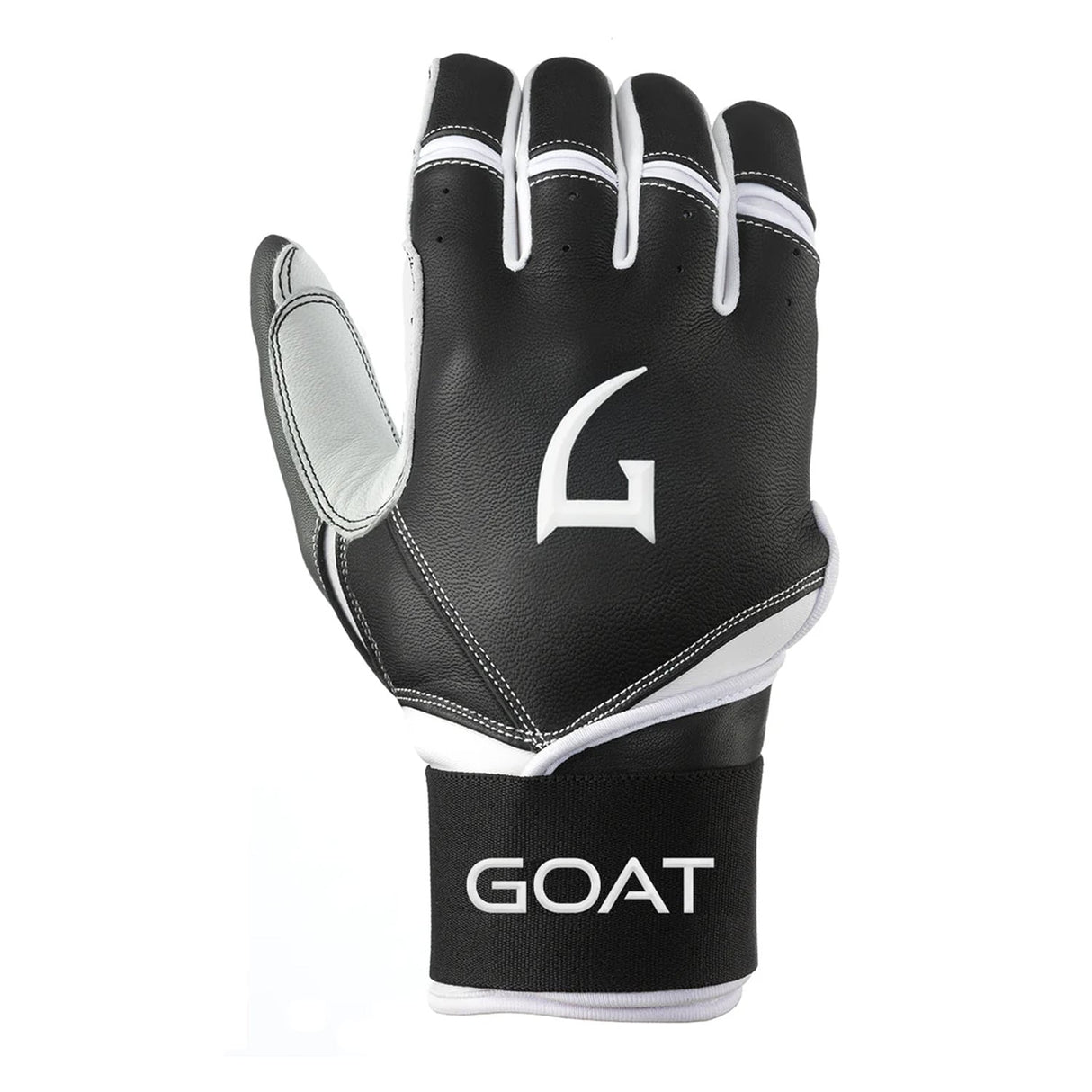 Origin Series Long Cuff Black and White Batting Gloves