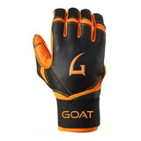 Origin Series Long Cuff Black and Orange Batting Gloves