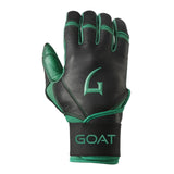 Origin Series Long Cuff Black and Green Batting Gloves