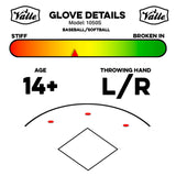 Glove Details for the Valle 1050S Training Glove