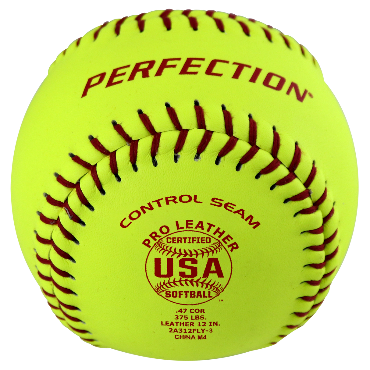 Top-of-the-line game softball with a specially designed leather cover for better feel and grip. Raised seams give the pitcher maximum control. Poly core center.