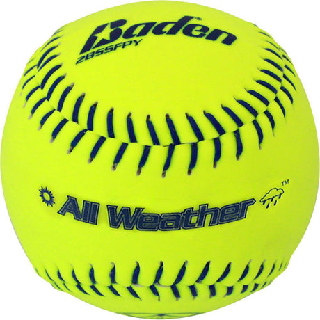 The All-Weather Softball recovers to regular playing conditions faster than any other practice softball. Sold by the dozen. Play your best in any weather condition. Picture 2