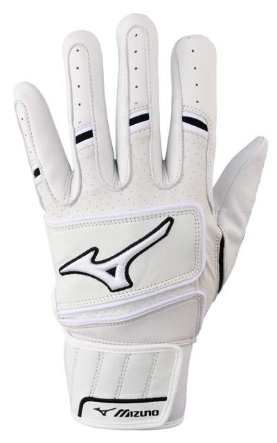 Mizuno Pro Select Batting Gloves - White
