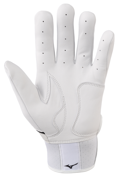 Mizuno Pro Select Batting Gloves - White