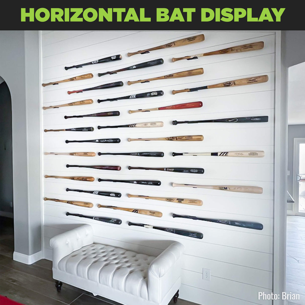 HIDEit HBat | Horizontal Baseball Bat Mount