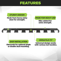 HIDEit 8Bat | Universal Baseball Bat Mount