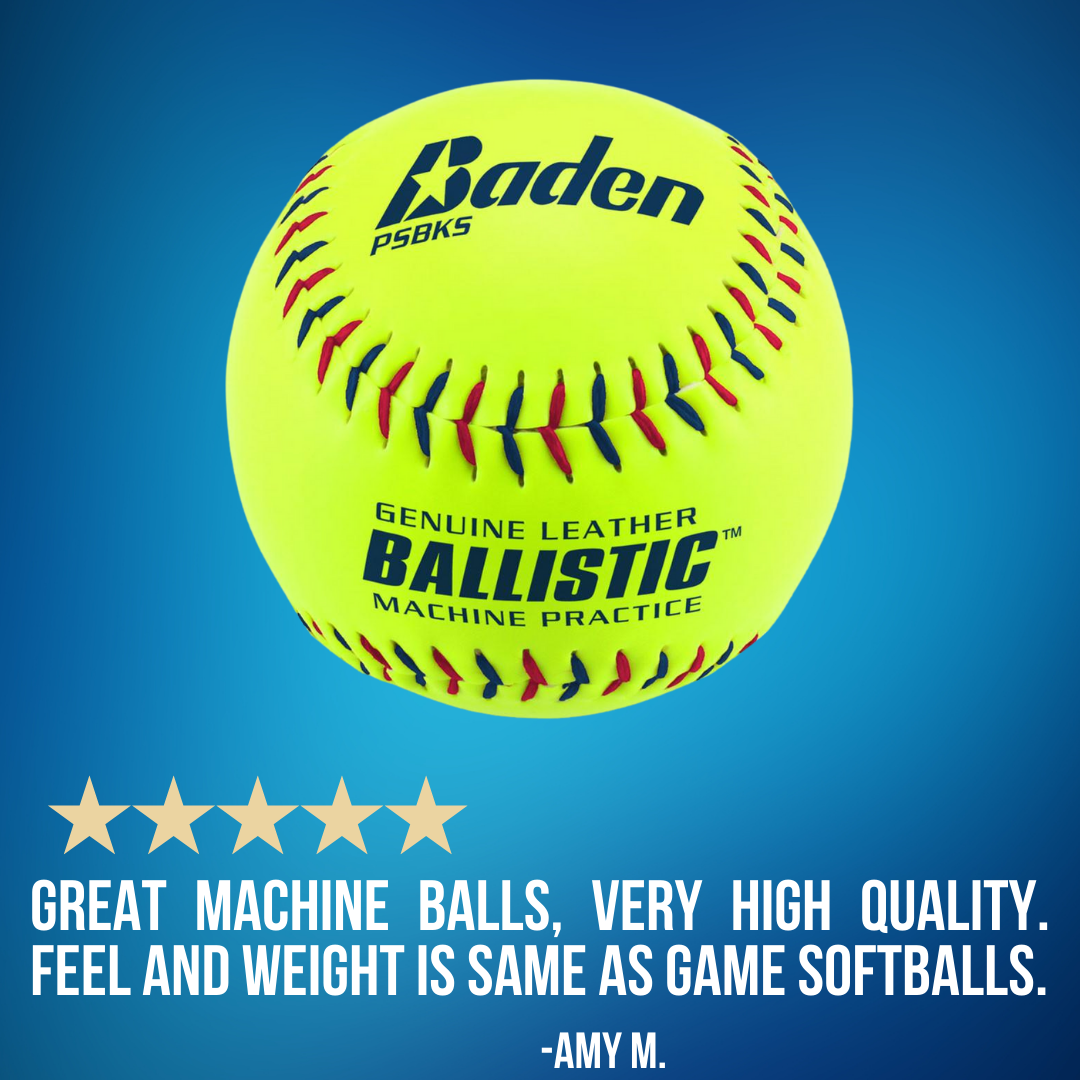 Ballistic Pitching Machine Softballs - 1 Dozen