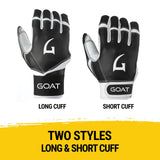Origin Series Short Cuff Black and White Batting Gloves