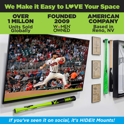 HIDEit HBat | Horizontal Baseball Bat Mount
