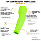 Jax | Restore Recovery Premium Arm Sleeve - Neon Green