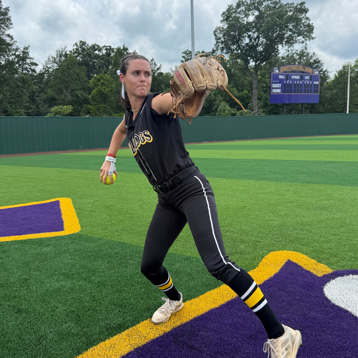 SpinGrip Softball Throwing Training Glove