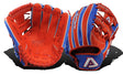 Akadema Torino fielder's mitt in red and blue