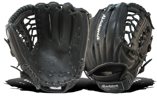 Akadema Steerhide fielder's mitt in black