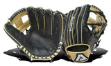 Akadema Steerhide fielder's mitt in black and beige