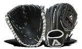 Akadema fielder's mitt in black and grey