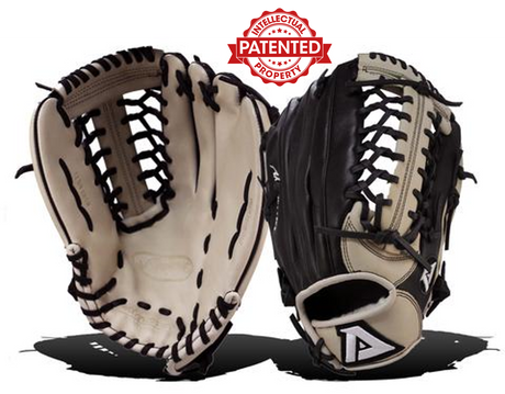 The Akadema ASF421 (12.75") Outfield Glove features ProSoft Select leather, Reptilian Claw design, and deep pocket for superior ball control. Ideal for RF, LF, and CF