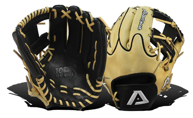 Akademo Torino fielder’s mitt in black and beige