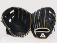 Akadema fielder's glove in black with beige accents