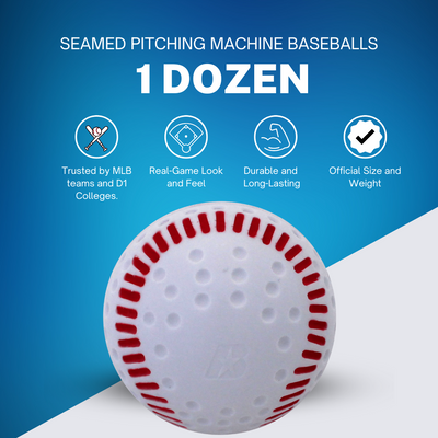 Train your eye to see different pitches with patented seams that won't wear off with use. Practice batting indoors or outdoors. Sold by the dozen. Details Page