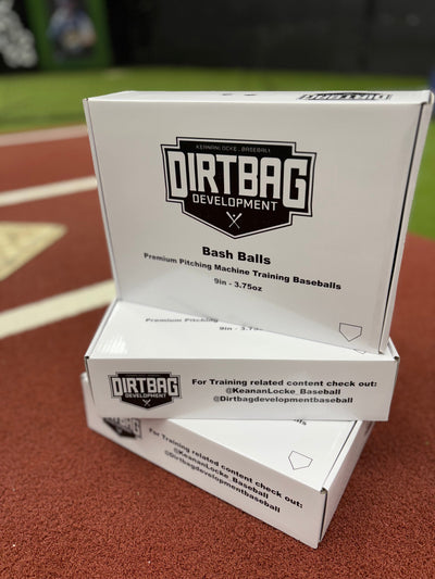 Dirtbag Development Dimple Bash Balls – Seamless Foam Pitching Machine Baseballs