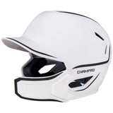 Batting Helmet with Jaw Guard - Two Tone Matte