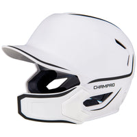 Batting Helmet with Jaw Guard - Two Tone Matte